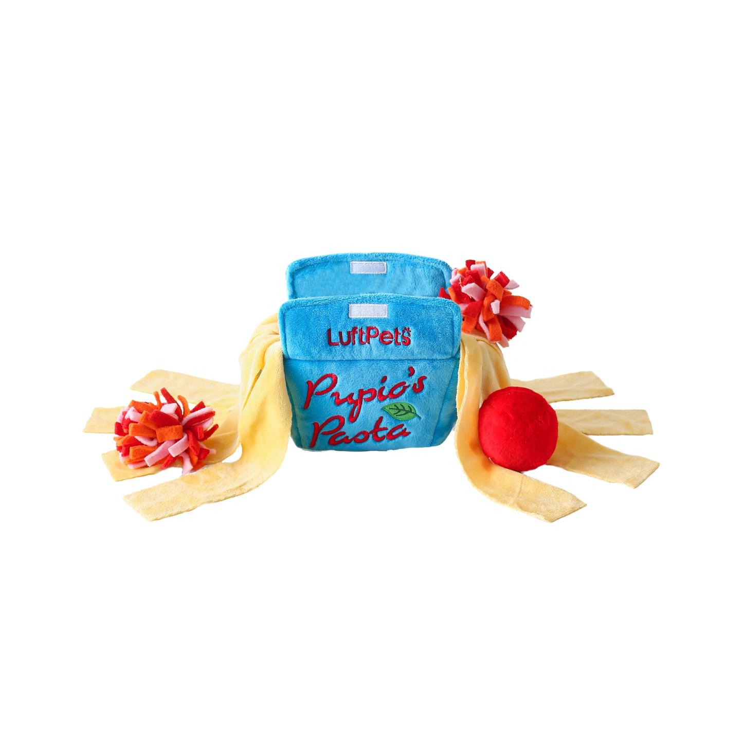 Pupio's Pasta Snuffle Toy —Crinkly & Washable Puzzle for Dogs, Cats, Rabbits, and Small Pets!