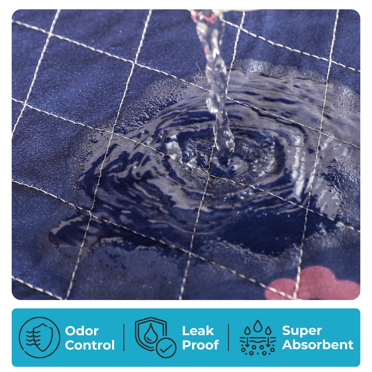 Rabbit & Guinea Pig Cage Liner for MidWest & C&C 2x4 Cages, Washable, Leakproof