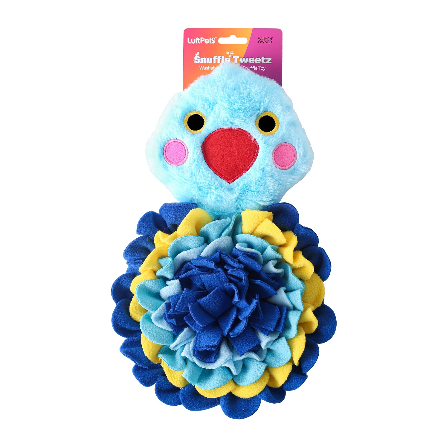 Snuffle Tweetz β Washable Sniff Toy for Dogs, Cats, Rabbits & Small Pets, Squeaky, 13"