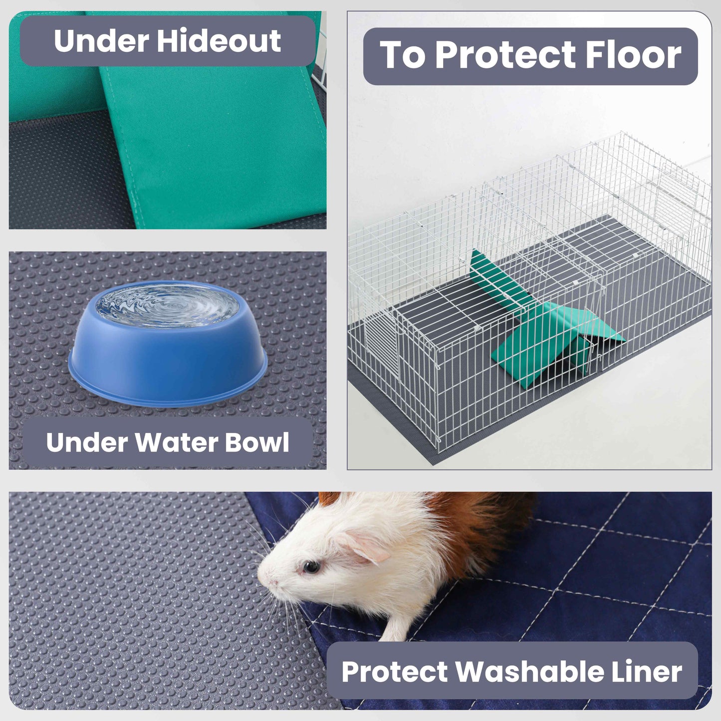 Versatile EVA Cage Liner – Rabbit, Guinea Pig & Reptile Mat, Easily Cut , 18"×79"
