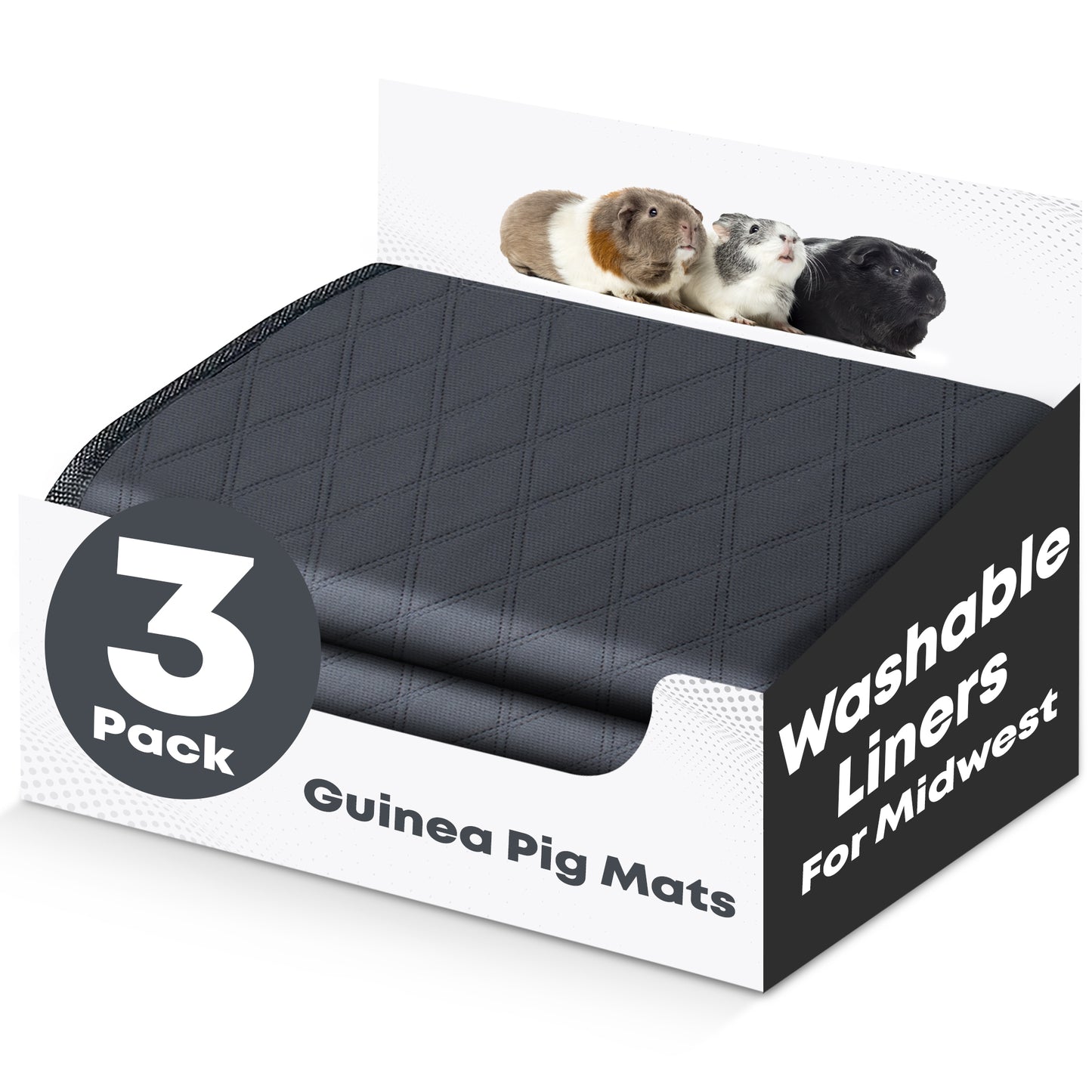Rabbit & Guinea Pig Cage Liners for MidWest Cages - Washable & Absorbent