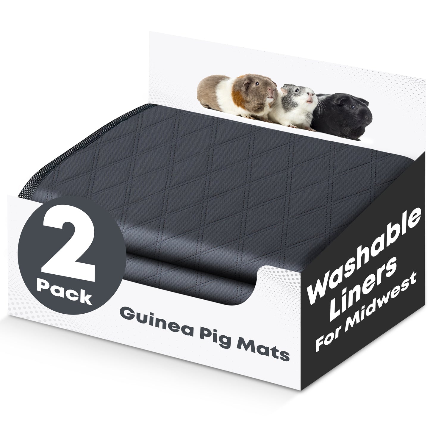 Rabbit & Guinea Pig Cage Liners for MidWest Cages - Washable & Absorbent