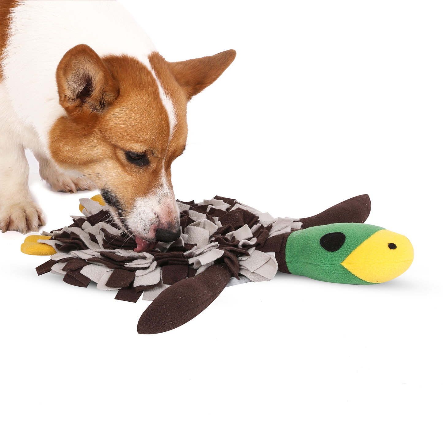 Squeaky Duck Snuffle Mat for Dogs – 2-in-1 Toy & Foraging Fun