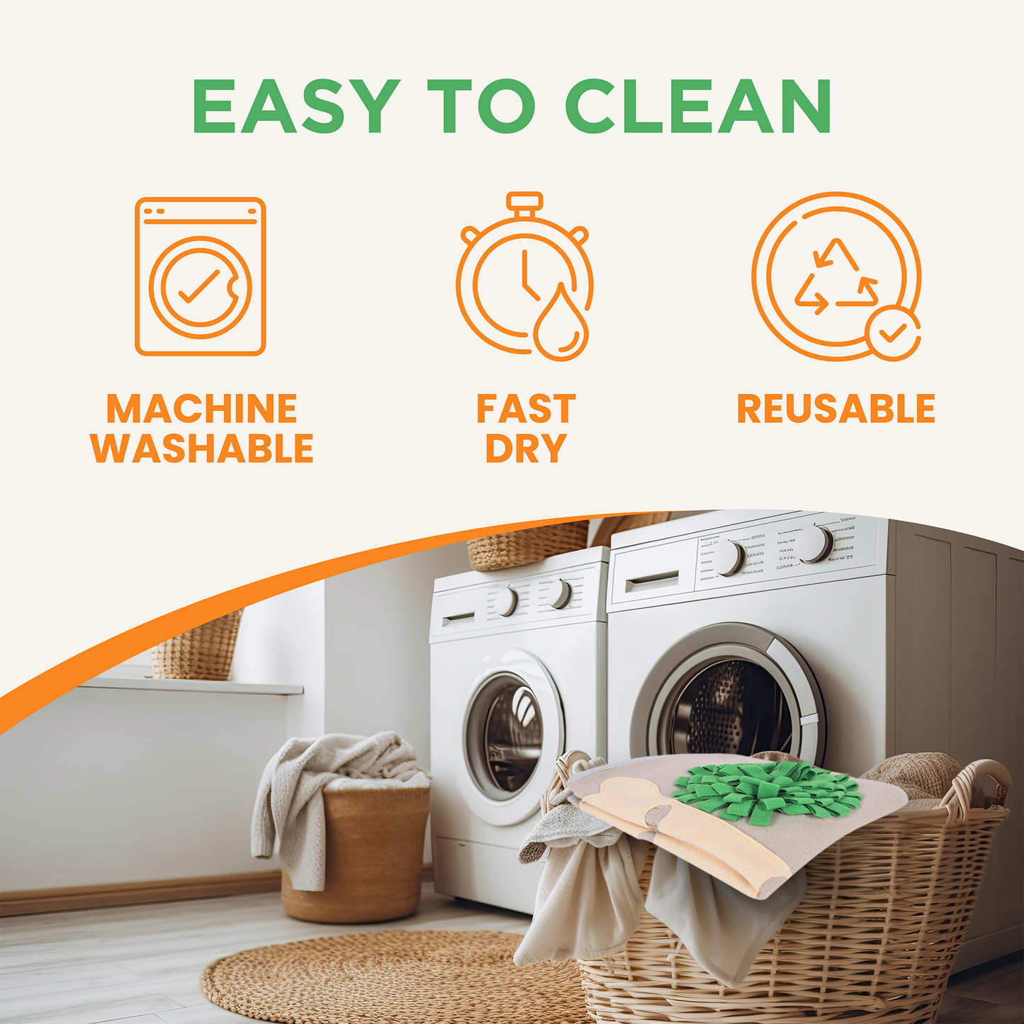 Breakfast Buffet Snuffle Mat for Dogs, Cats, Rabbits & Small Breeds, With Squeaky Egg