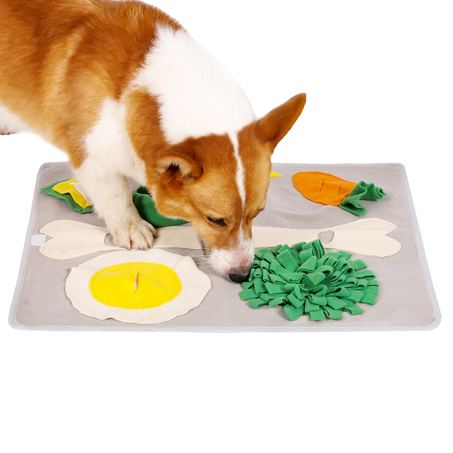 Breakfast Buffet Snuffle Mat for Dogs, Cats, Rabbits & Small Breeds, With Squeaky Egg