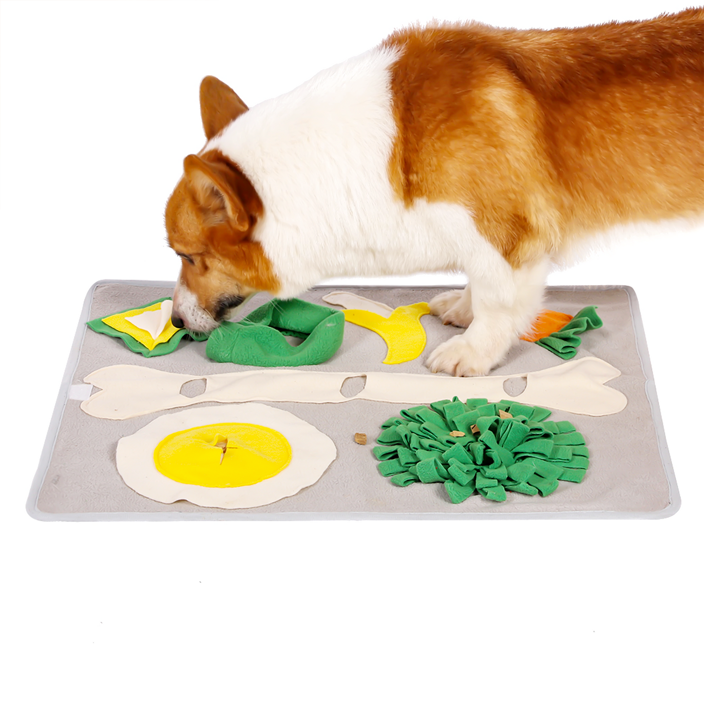 Breakfast Buffet Snuffle Mat for Dogs, Cats, Rabbits & Small Breeds, With Squeaky Egg