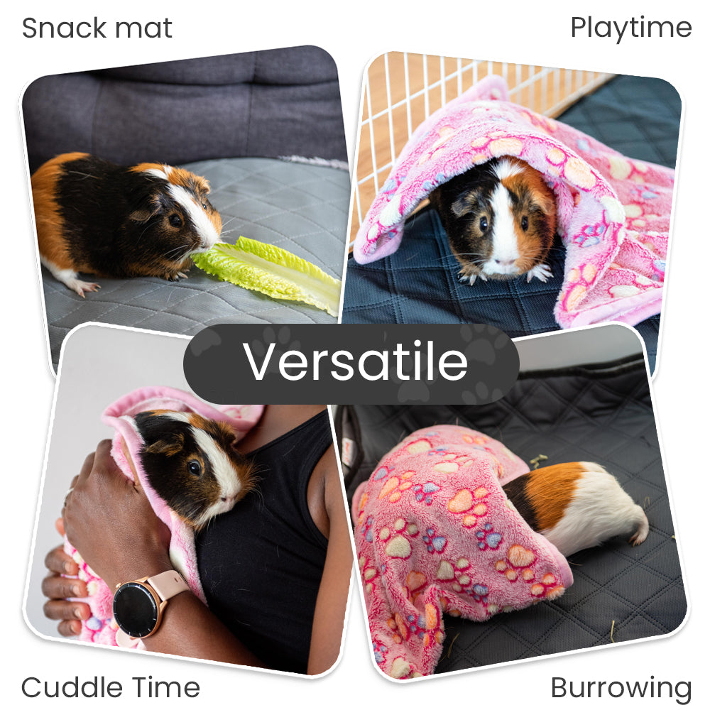 5-Piece Fleece Bedding Set – Perfect for Guinea Pigs, Rabbits, Dogs & Cats- Value Pack