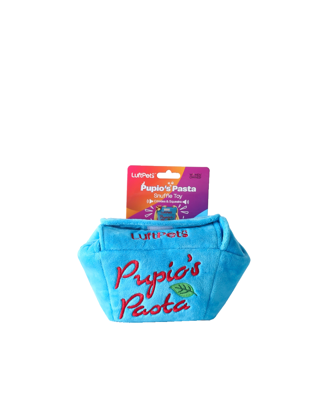 Pupio's Pasta Snuffle Toy —Crinkly & Washable Puzzle for Dogs, Cats, Rabbits, and Small Pets!