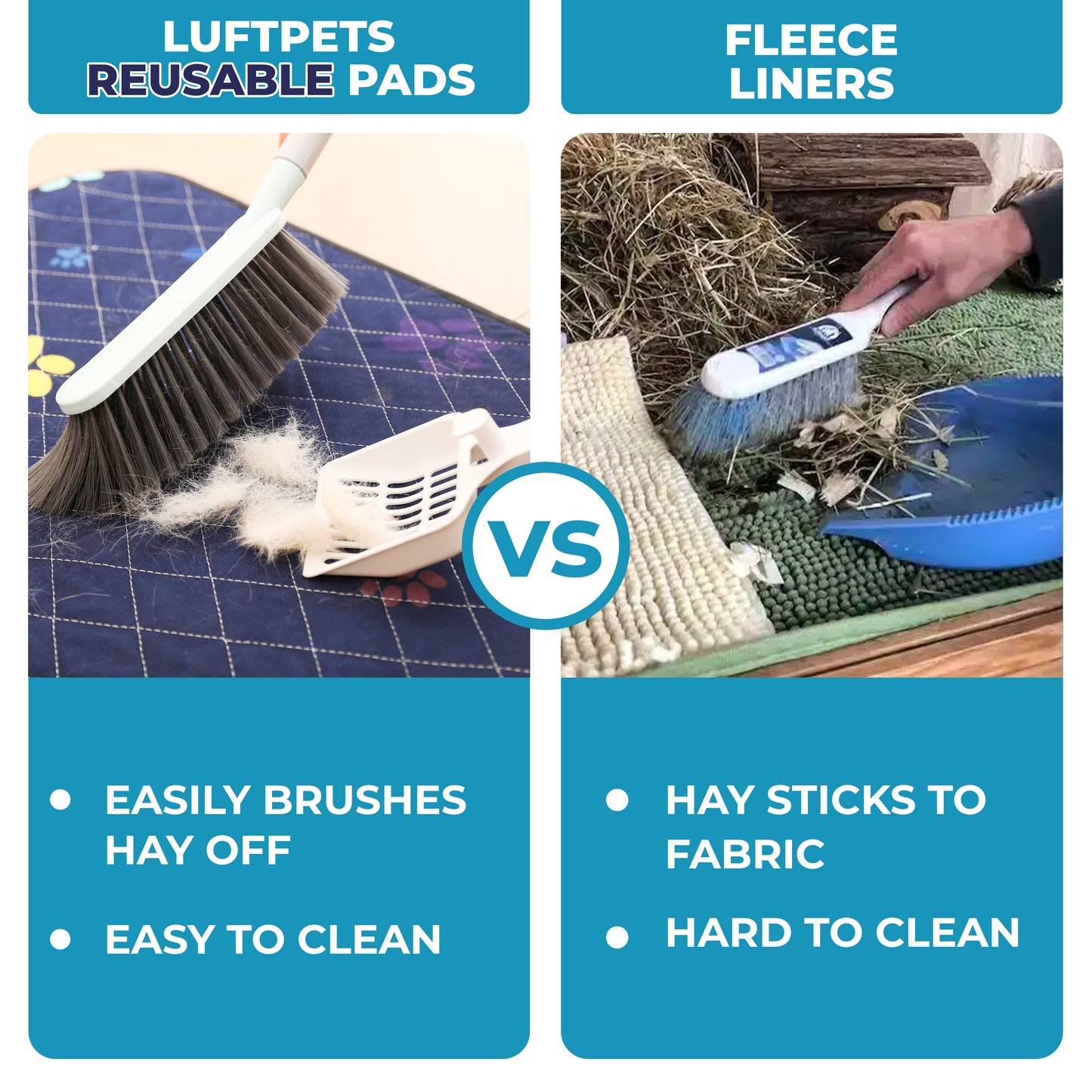Rabbit & Guinea Pig Cage Liner for MidWest & C&C 2x4 Cages, Washable, Leakproof