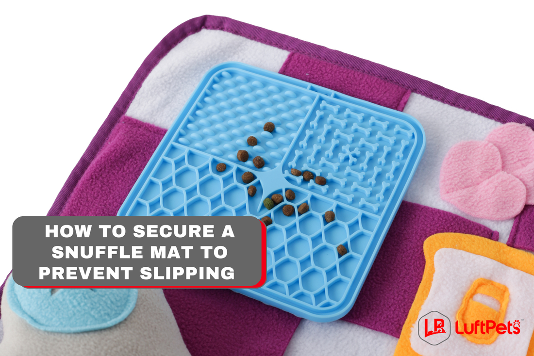 how to secure a snuffle mat to the floor