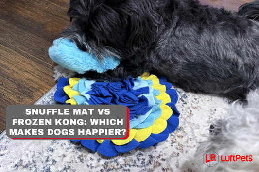 snuffle mat vs kong which one makes your dog happier puppy using luftpets snuffle mat