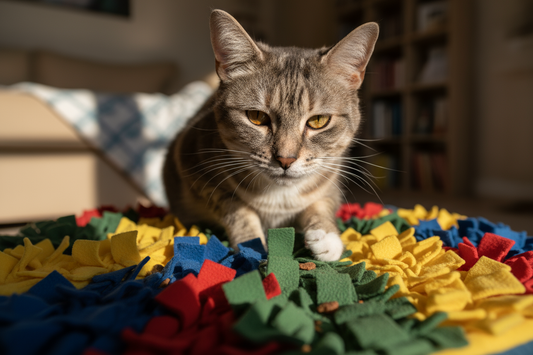 How to Introduce a Snuffle Mat to a Shy or Older Cat - LUFTPETS