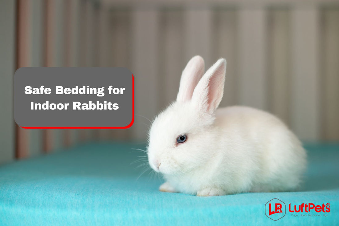 indoor bunny lying on a soft cotton