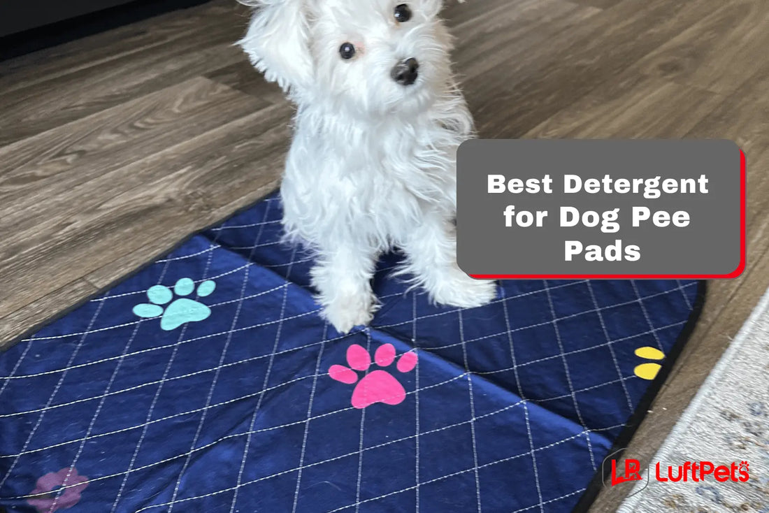 Best Detergent for Dog Pee Pads shitzu on a washable pee pad