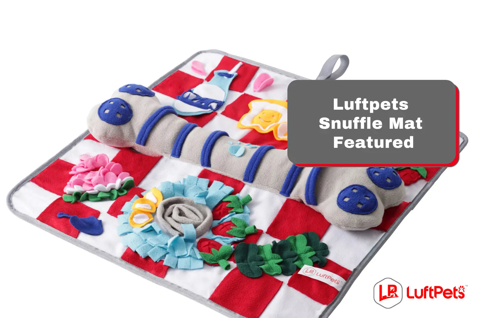 Luftpets Red Bone Snuffle Mat Featured on Wag & Cluck – LUFTPETS