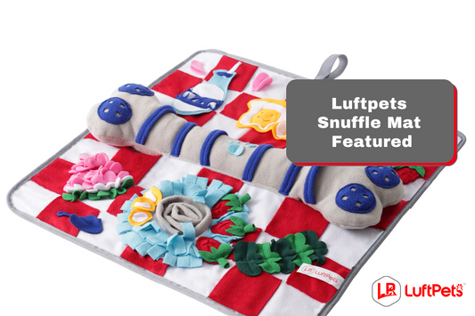 Luftpets Red Bone Snuffle Mat Featured on Wag & Cluck