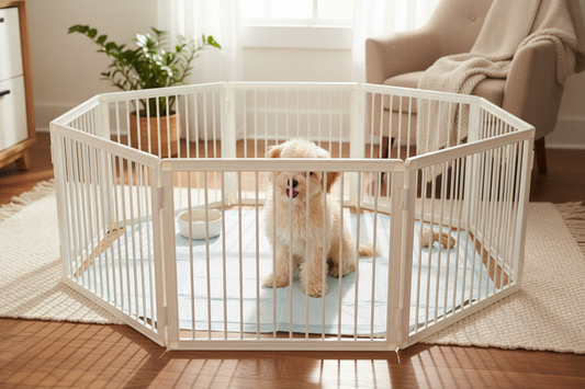 Should You Put Pee Pads in Dog Play Pens?