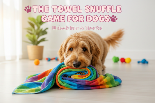 The Towel Snuffle Game for Dogs