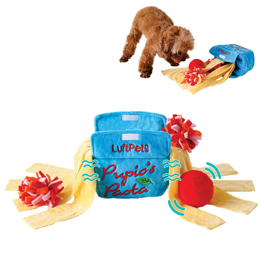 Pupio's Pasta Snuffle Toy —A Delicious Puzzle of Fun for Dogs, Cats, Rabbits, and Small Pets!
