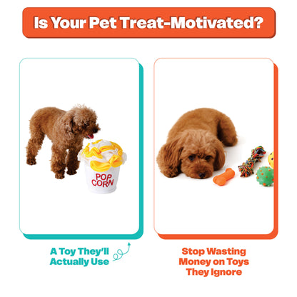 Snuffle Toy Holiday Gift Set– Carrot, Popcorn & Pasta -for Dogs, Cats, Rabbits & Small Animals