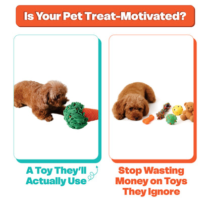 Snuffle Toy Holiday Gift Set– Carrot, Popcorn & Pasta -for Dogs, Cats, Rabbits & Small Animals