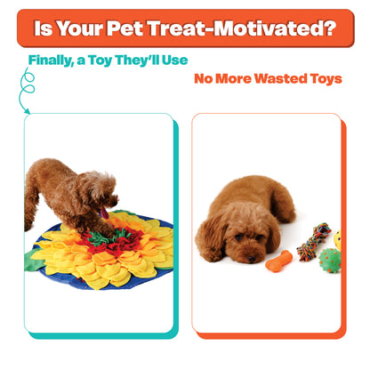 Sunflowerz Snuffle Mat—A Sunshine Sniff Mat for Dogs, Cats, Rabbits, and Other Small Pets!