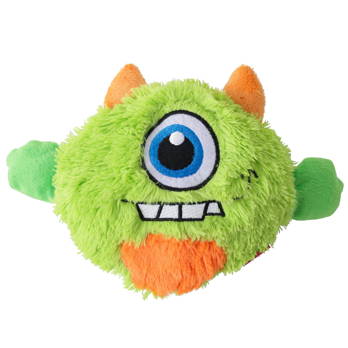 Monster Dog Toy with Treat Dispensing Ball -Plush & Interactive Puzzle