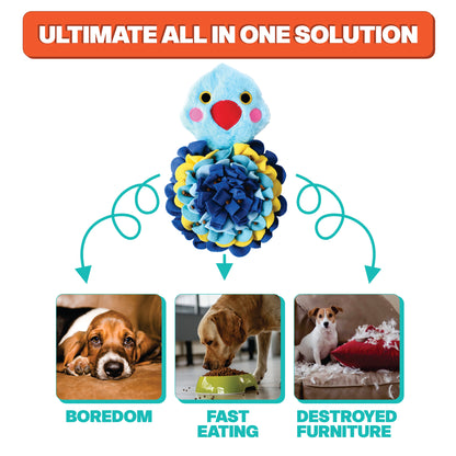 Snuffle Tweetz – Washable Sniff Toy for Dogs, Cats, Rabbits & Small Pets, Squeaky, 13"