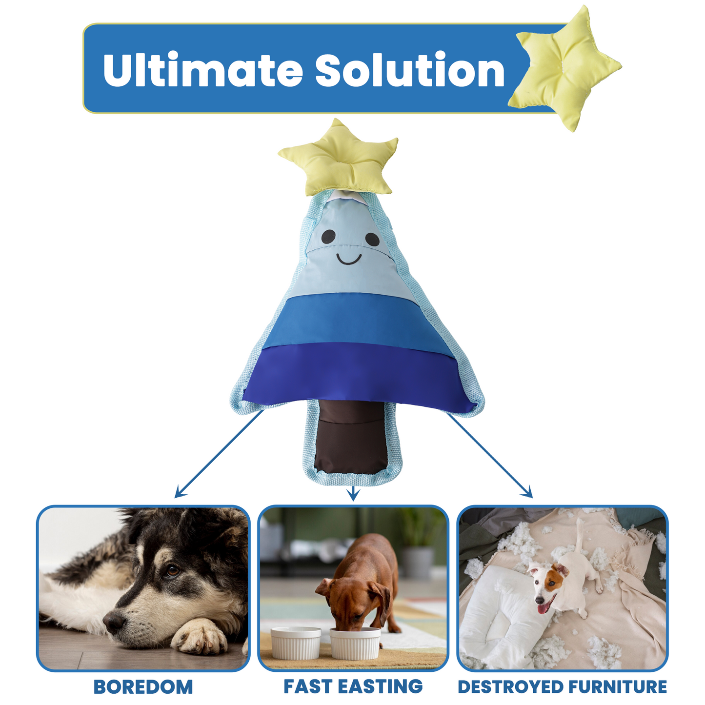 Dog Puzzle Toy – Soft Snuffle Toy with Lots of hiding Spots