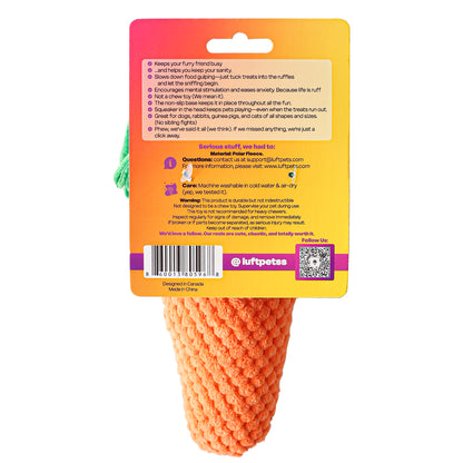 Snuffle Carrotz—The Ultimate Carrot Puzzle Sniff Toy for Dogs, Cats, Rabbits, and Small Pets