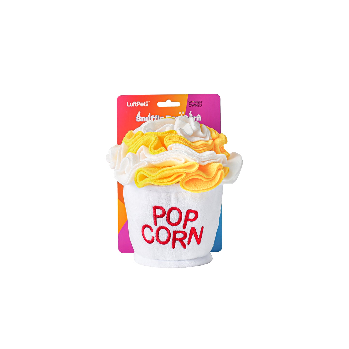LuftPets Popcorn Snuffle Toy — A Crinkly, Pop Corn Enrichment Toy for Dogs, Cats, and Small Pets!