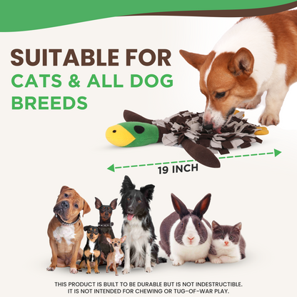 Squeaky Duck Snuffle Mat for Dogs – 2-in-1 Toy & Foraging Fun