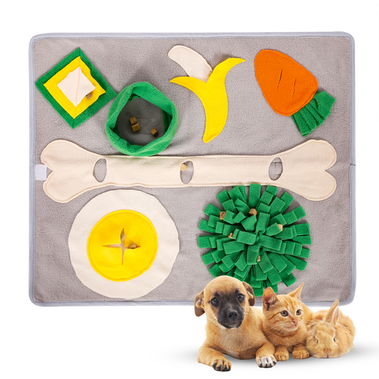 Durable Snuffle Mat for Dogs, Cats, Rabbits, and Small & Medium Breeds - Keeps Pets Busy & Calm-