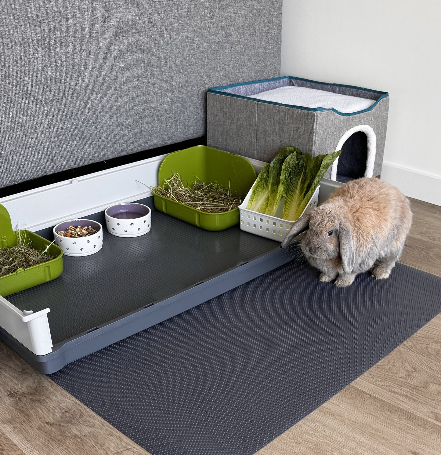 Versatile EVA Cage Liner – Rabbit, Guinea Pig & Reptile Mat, Easily Cut , 18"×79"