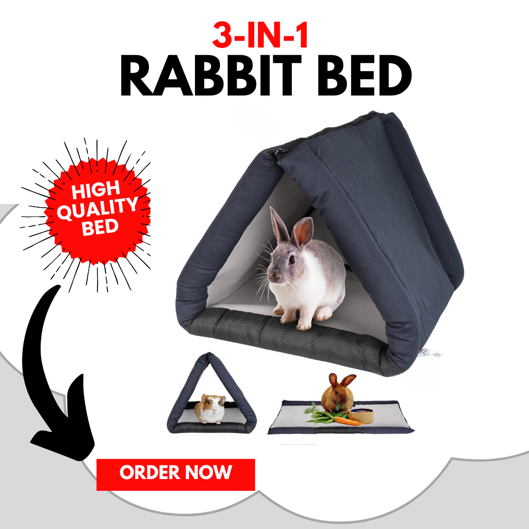 Rabbit inside luftpets rabbit bedd liner mat