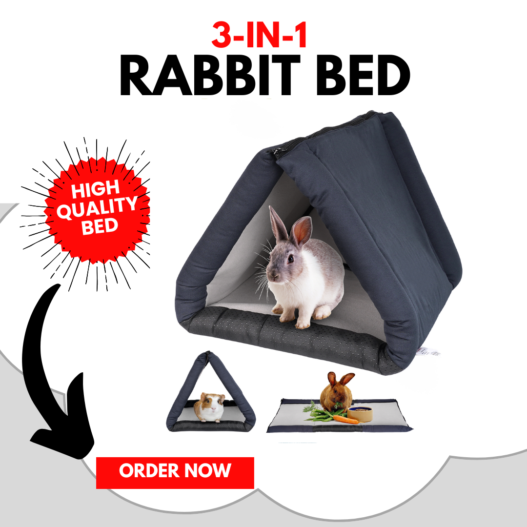 3-in-1 PetCove, Mat & Tunnel: For Rabbits & Cats