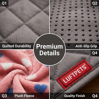 Washable Rabbit &  Guinea Pig Cage Liners -  Value Pack 5-Piece - Two Midwest or C&C 2X4 Bedding Mats and 3 Fleece Blankets