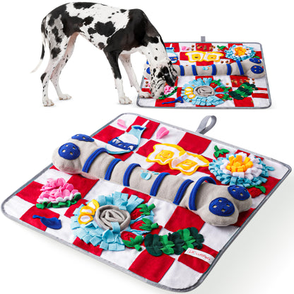 Squeaky Bone Snuffle Mat for Dogs – Interactive Foraging Fun