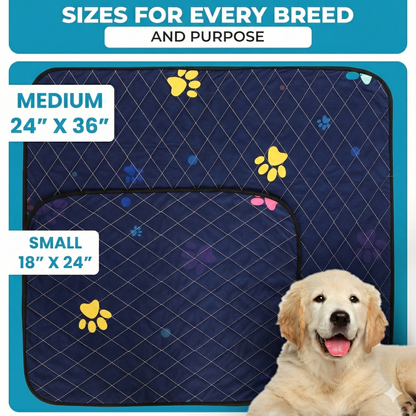 Washable Dog Pee Pads -  Super Absorbent, Leakproof, Quick-Drying, Reusable Puppy Pads