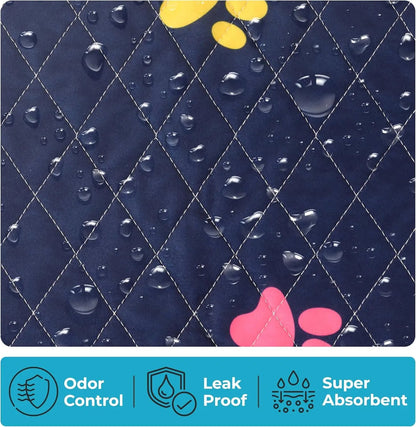 Bundle of Washable Guinea Pig Cage Liners - Includes 1-Pack of Fast-Drying, Leakproof 13"x11" Liner for Midwest Cages and 2-Pack of Soft, Absorbent 14"x4" Mats for C&C 2x4 Habitats LUFTPETS