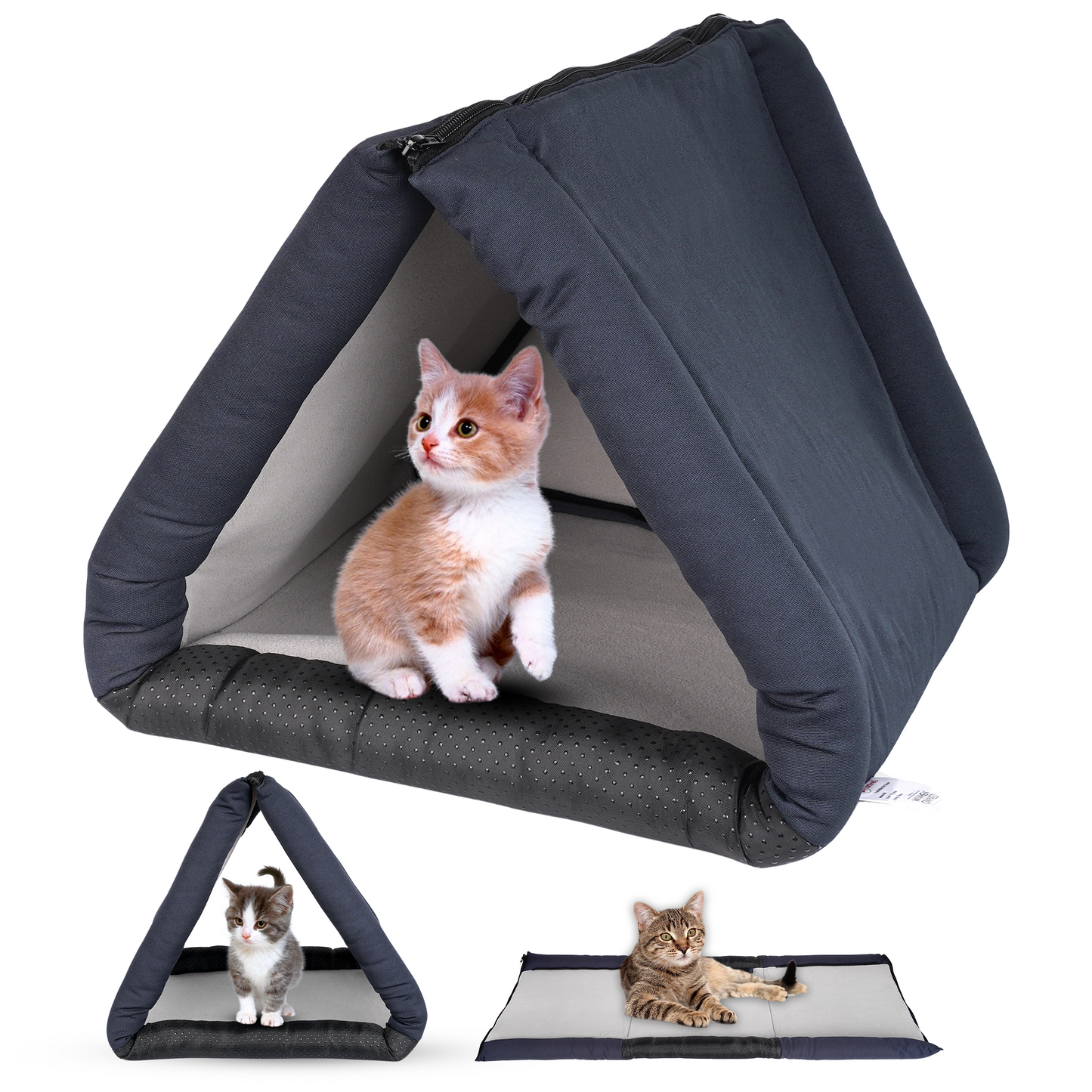 3-in-1 PetCove, Mat & Tunnel: For Rabbits & Cats