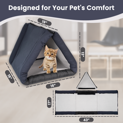 LuftPets 3-in-1: Cat Cove, Tunnel & Cozy Rabbit Bed