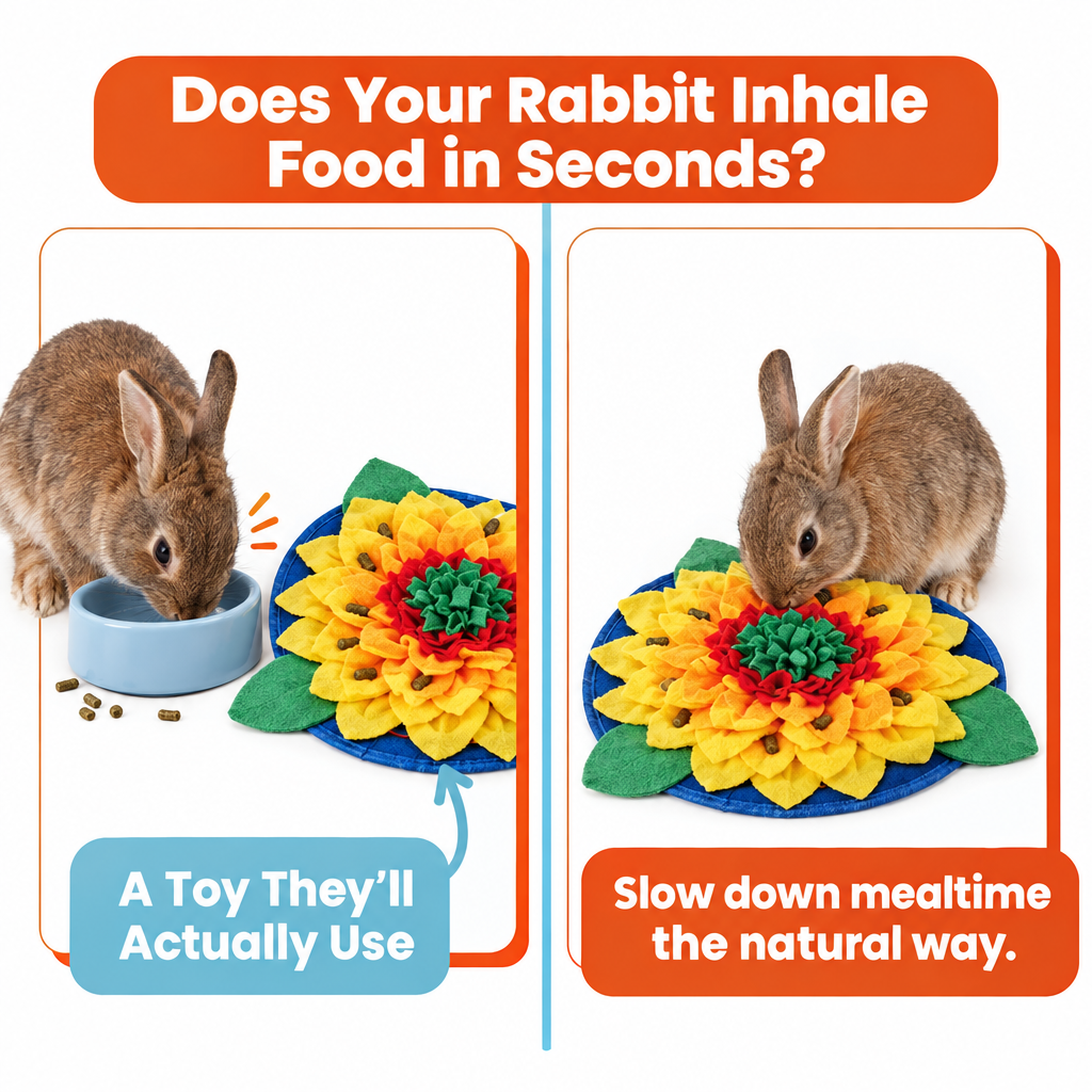 Does Your Rabbit Inhale Food in Seconds graphic