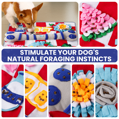 Squeaky Bone Snuffle Mat for Dogs – Interactive Foraging Fun