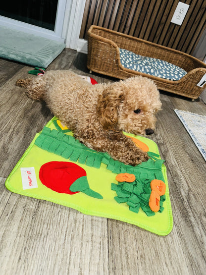 Puppy Snuffle Mat for Dogs: Green Garden Interactive Foraging Mat with Hiding Places for Mental Stimulation