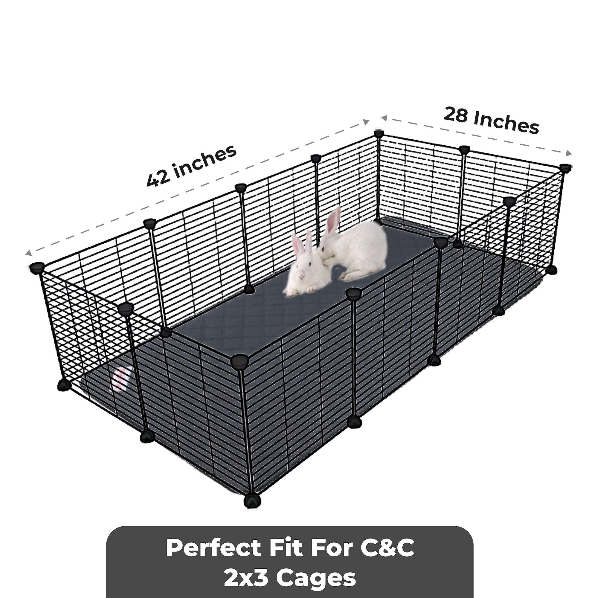 LUFTPETS Premium Guinea Pig Cage Liner for C C 2x3 Habitats 2 Pack