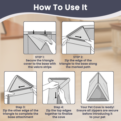 3-in-1 PetCove, Mat & Tunnel: For Rabbits & Cats