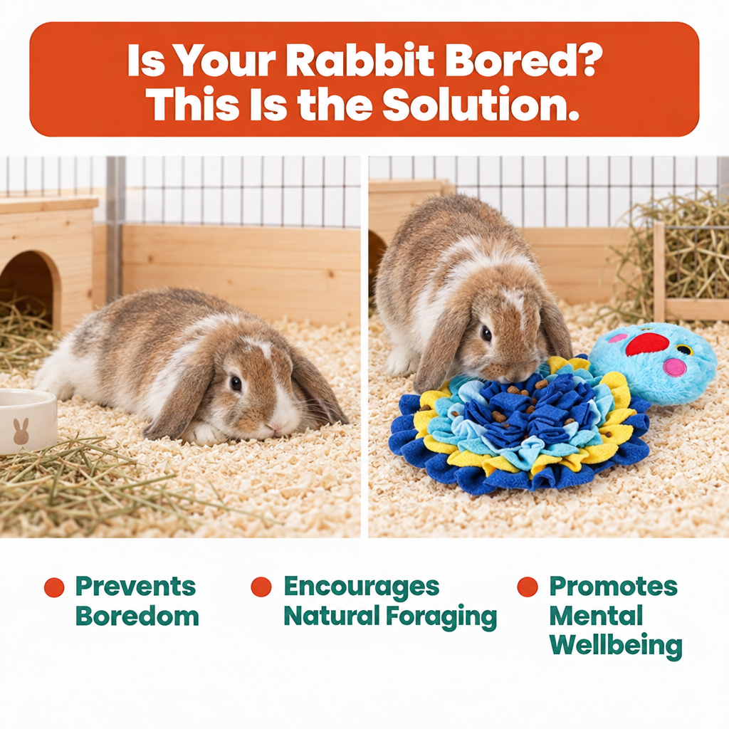 Rabbit toy for bored bunnies – Snuffle Tweetz is the solution