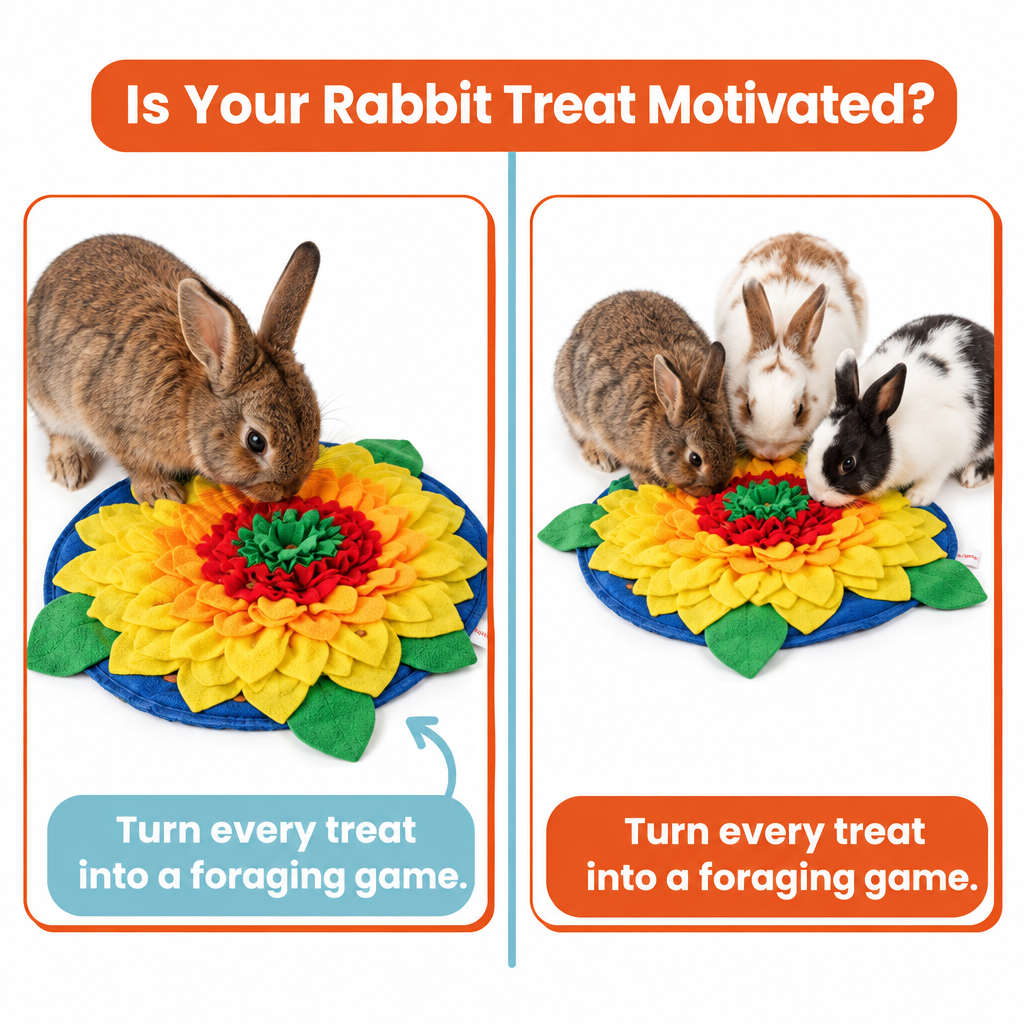 Is Your Rabbit Treat Motivated graphic