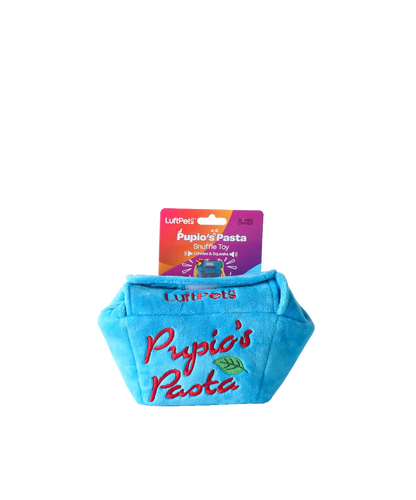 Pupio's Pasta Snuffle Toy —Crinkly & Washable Puzzle for Dogs, Cats, Rabbits, and Small Pets!